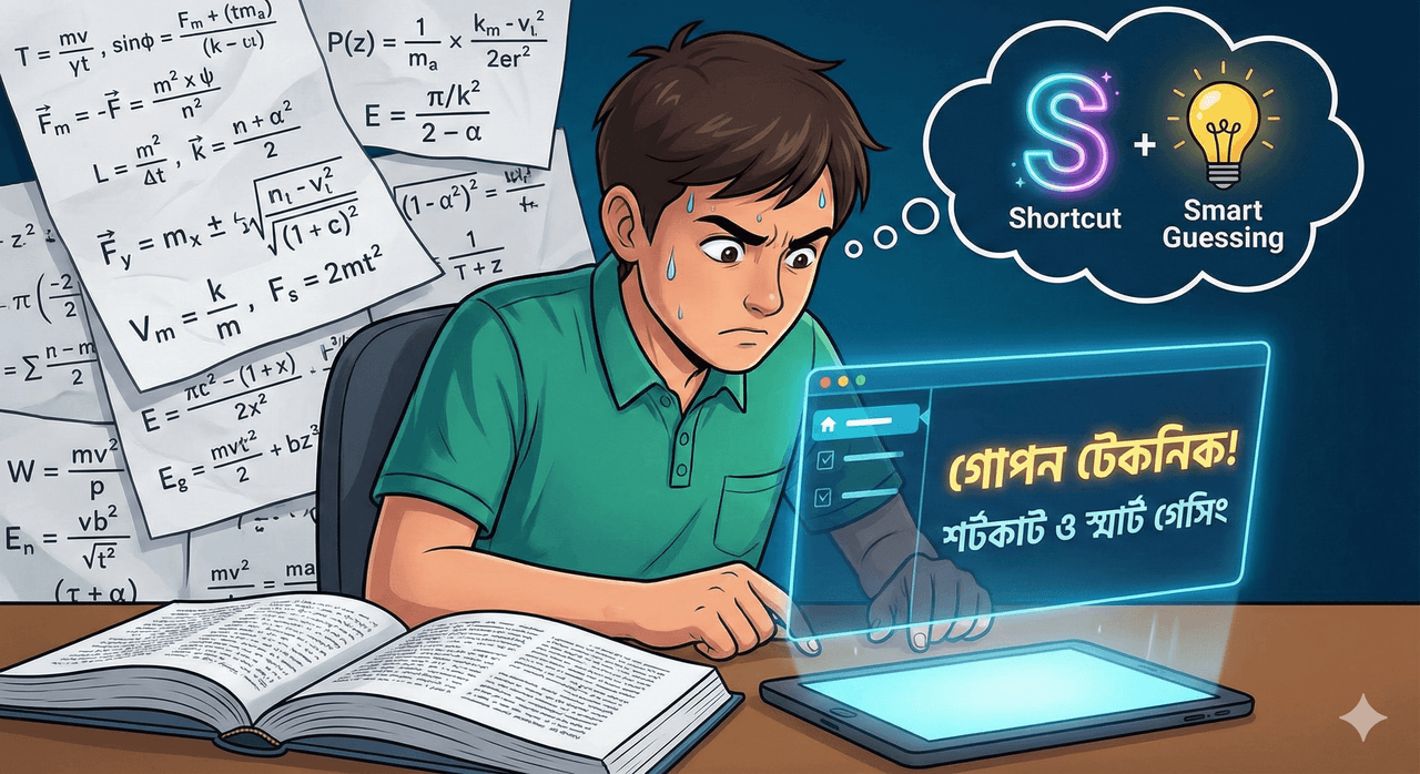 ফিজিক্স আর ম্যাথের বড় বড় অঙ্ক দেখে ঘাম ছুটে যায়? জেনে নিন ‘শর্টকাট’ ও ‘স্মার্ট গেসিং’ এর গোপন টেকনিক!