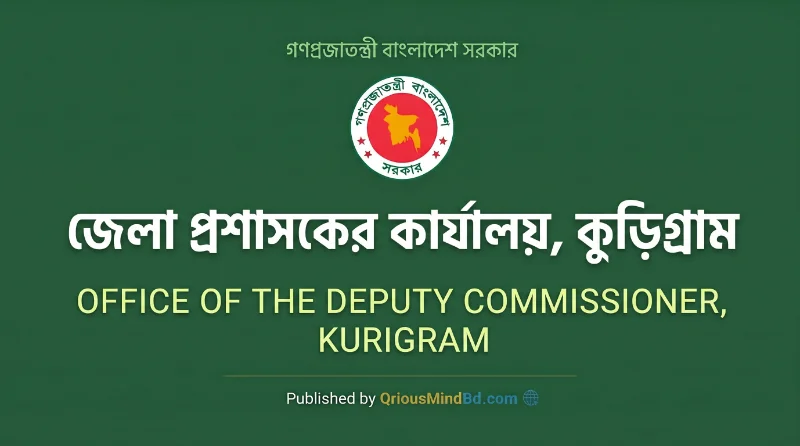১৩ পদে জেলা প্রশাসকের কার্যালয়, কুড়িগ্রাম নিয়োগ বিজ্ঞপ্তি ২০২৬